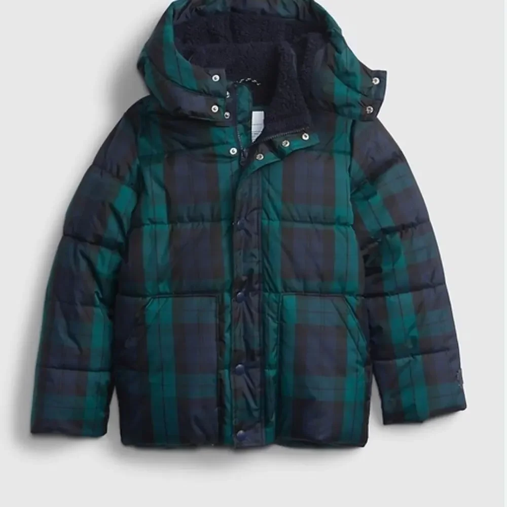 GAP Kids Black ColdControl plate preppy Max Puffer Jacket L